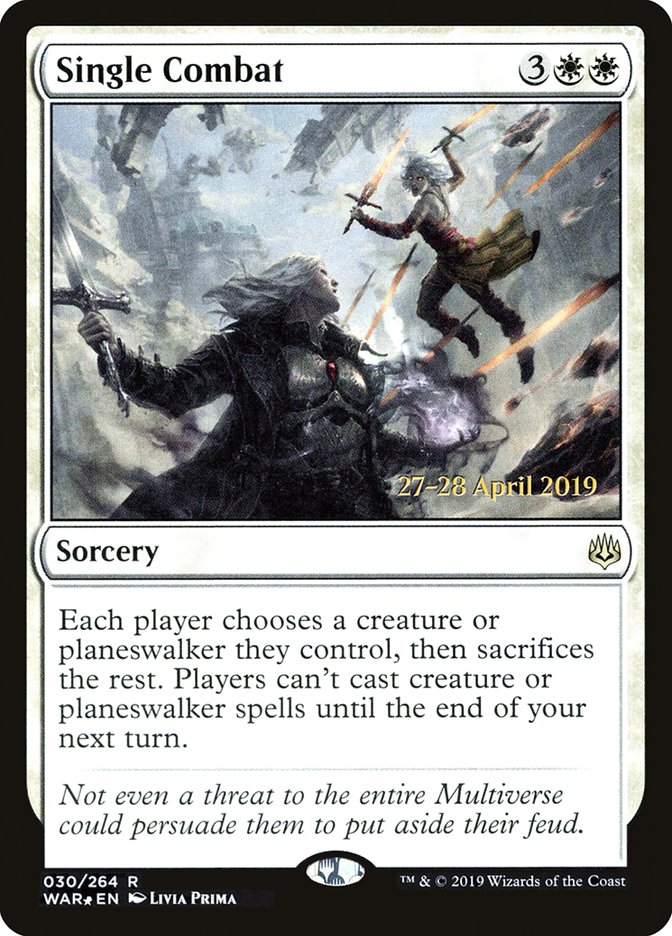 Single Combat [War of the Spark Prerelease Promos] | Gate City Games LLC