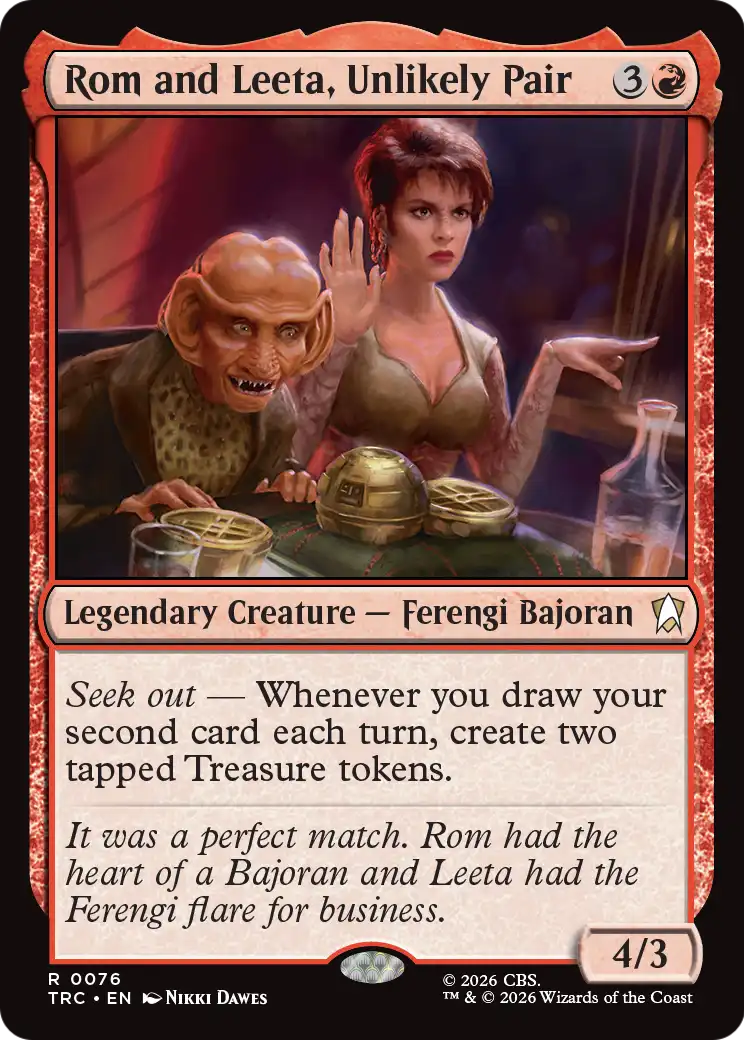 Rom and Leeta, Unlikely Pair (Surge Foil) [Star Trek Commander] | Gate City Games LLC