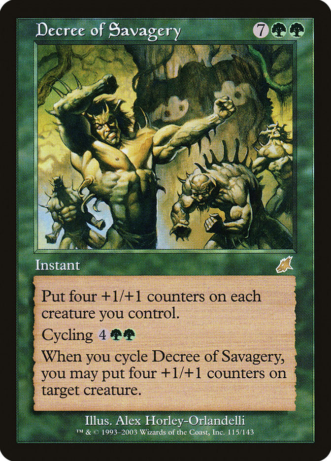 Decree of Savagery [Scourge] | Gate City Games LLC
