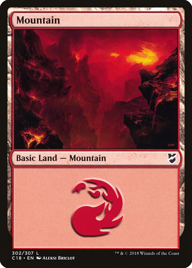 Mountain (302) [Commander 2018] | Gate City Games LLC