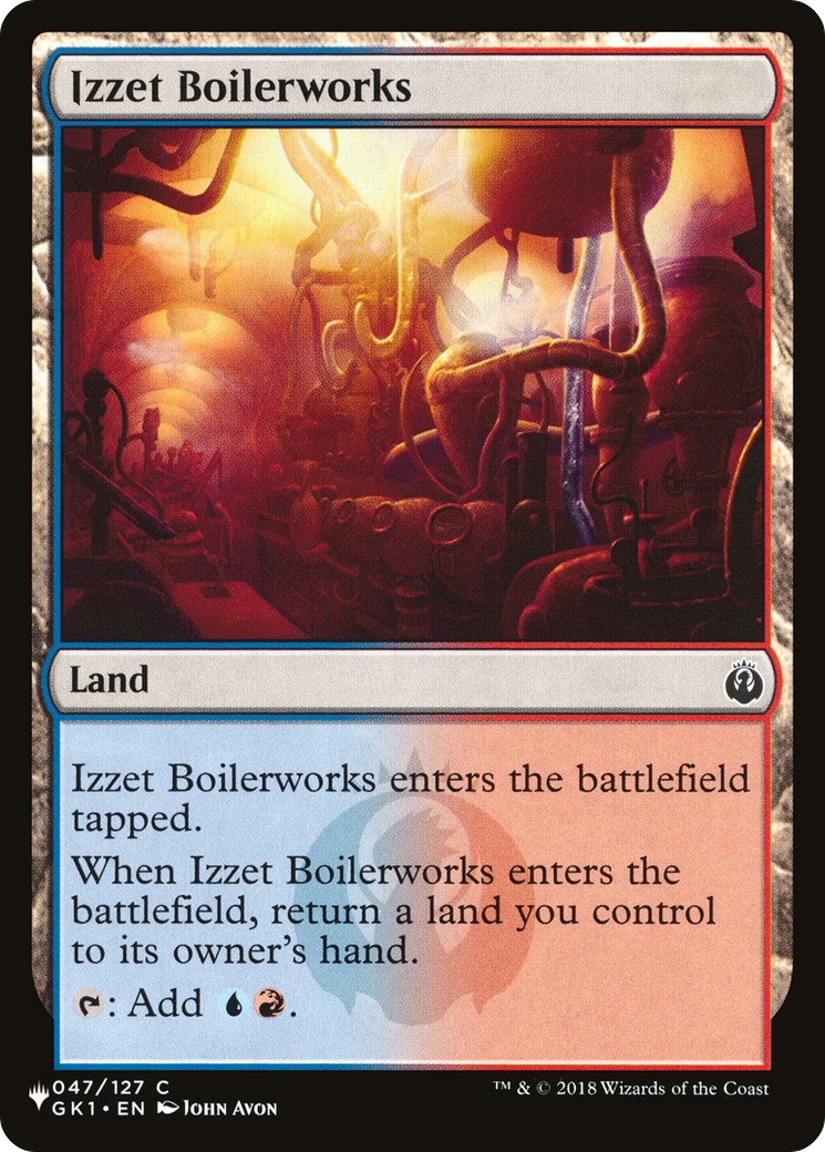 Izzet Boilerworks (GK1) [The List Reprints] | Gate City Games LLC