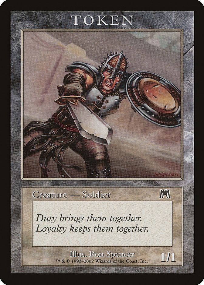 Soldier Token [Magic Player Rewards 2002] | Gate City Games LLC