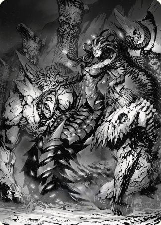 Vraska, Betrayal's Sting Art Card [Phyrexia: All Will Be One Art Series] | Gate City Games LLC