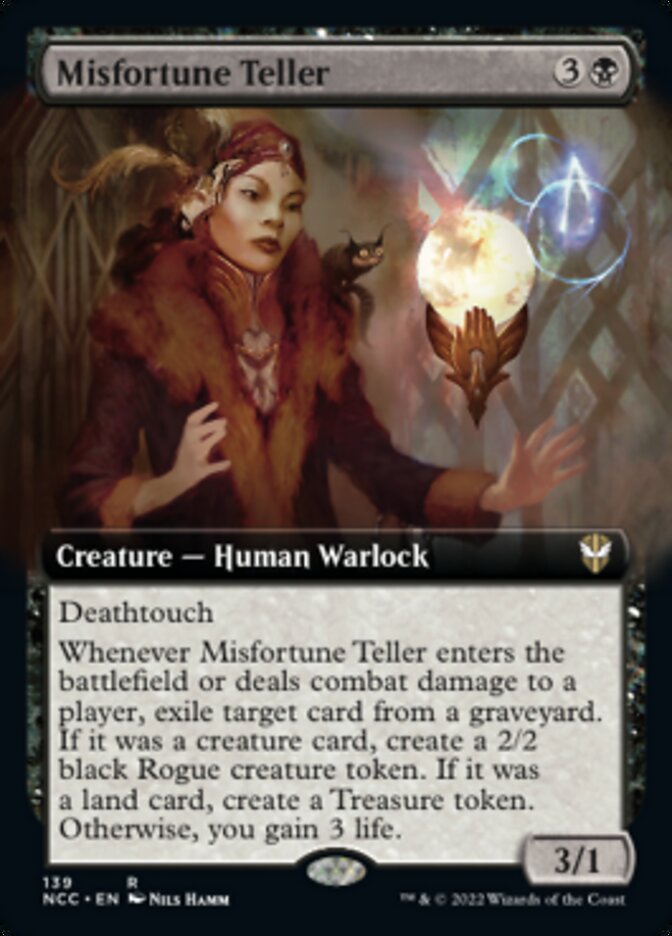 Misfortune Teller (Extended Art) [Streets of New Capenna Commander] | Gate City Games LLC