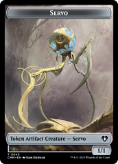 Servo // Dragon (0020) Double-Sided Token [Commander Masters Tokens] | Gate City Games LLC