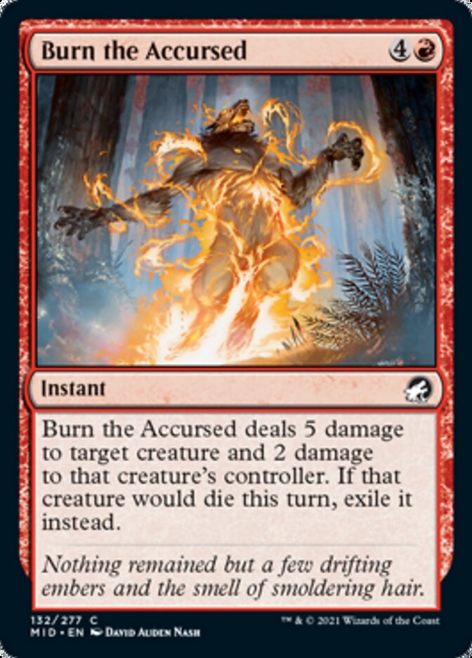 Burn the Accursed [Innistrad: Midnight Hunt] | Gate City Games LLC