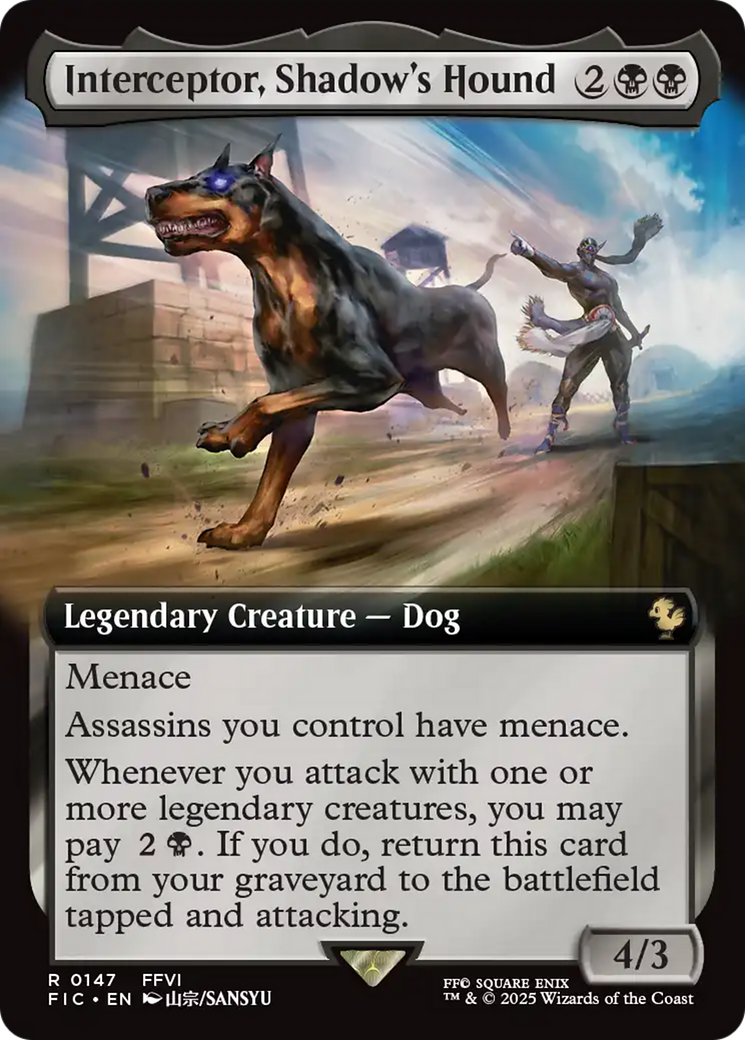 Interceptor, Shadow's Hound (Extended Art) [FINAL FANTASY Commander] | Gate City Games LLC