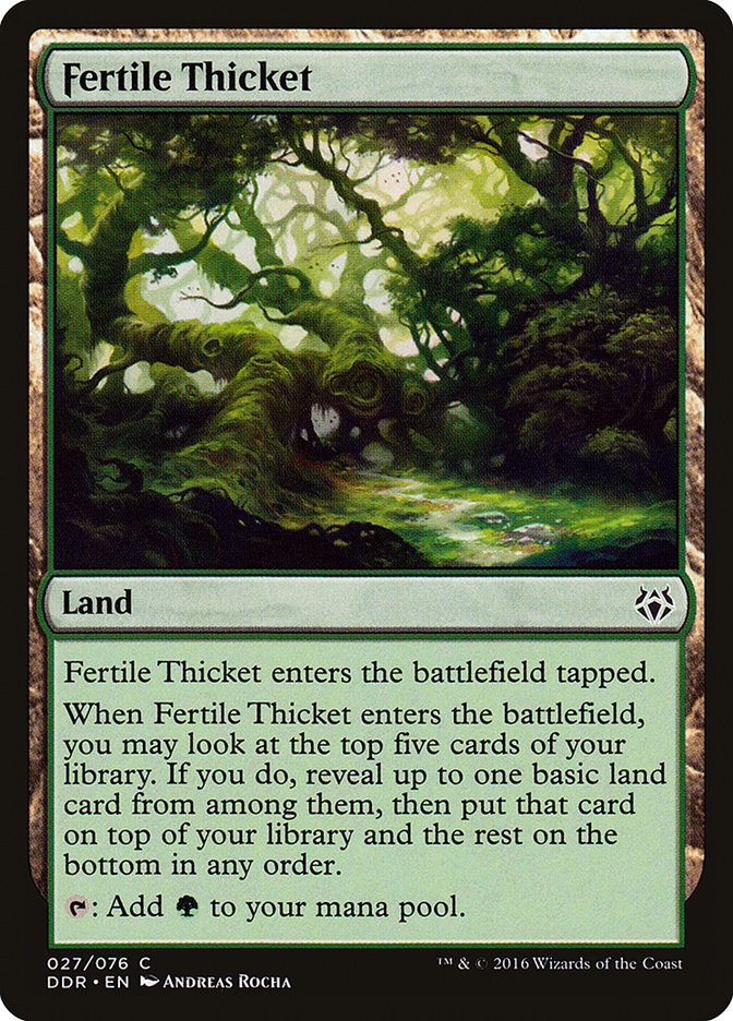 Fertile Thicket [Duel Decks: Nissa vs. Ob Nixilis] | Gate City Games LLC