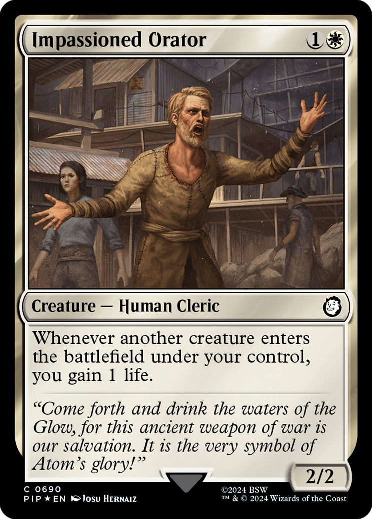 Impassioned Orator (Surge Foil) [Fallout] | Gate City Games LLC