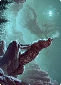 Sarulf's Packmate Art Card [Kaldheim Art Series] | Gate City Games LLC