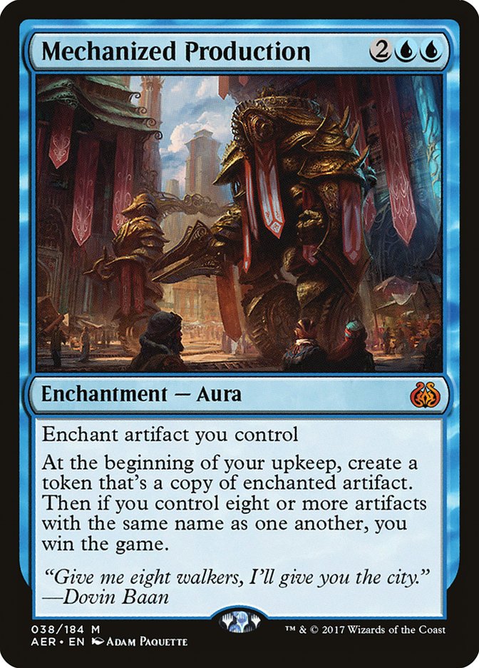 Mechanized Production [Aether Revolt] | Gate City Games LLC