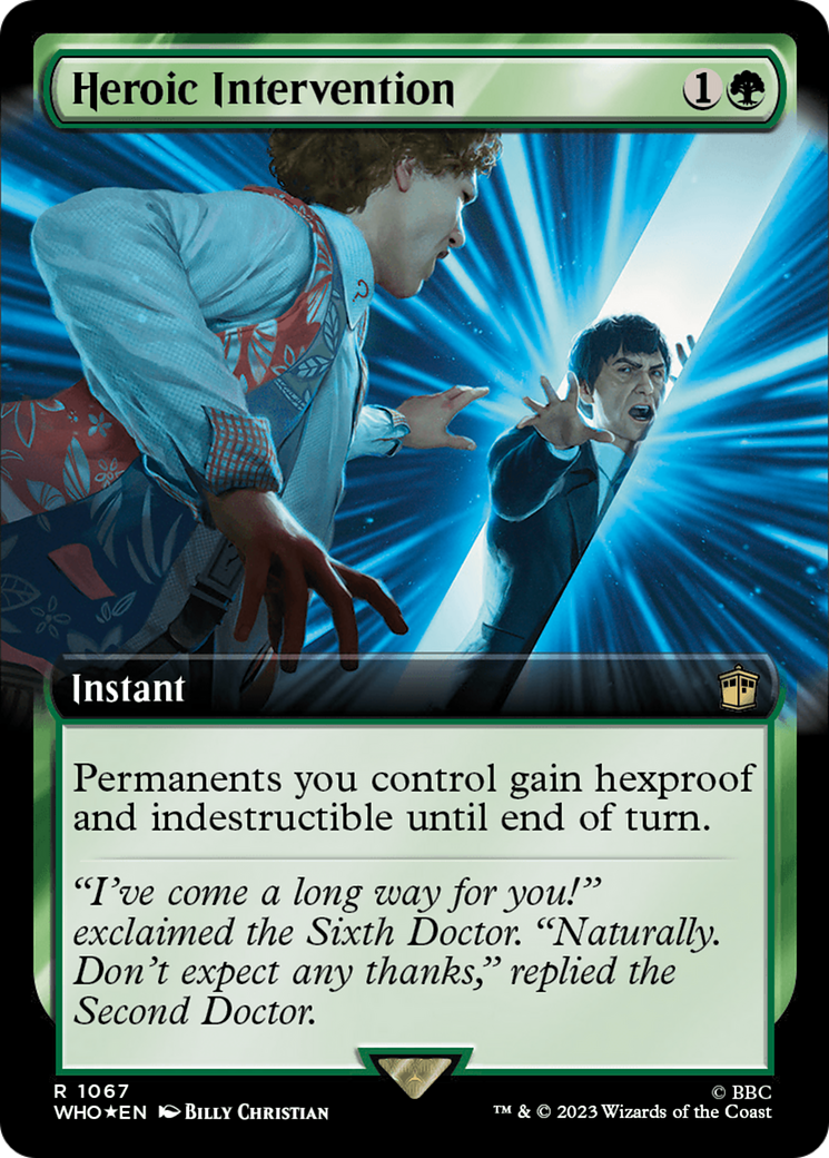 Heroic Intervention (Extended Art) (Surge Foil) [Doctor Who] | Gate City Games LLC
