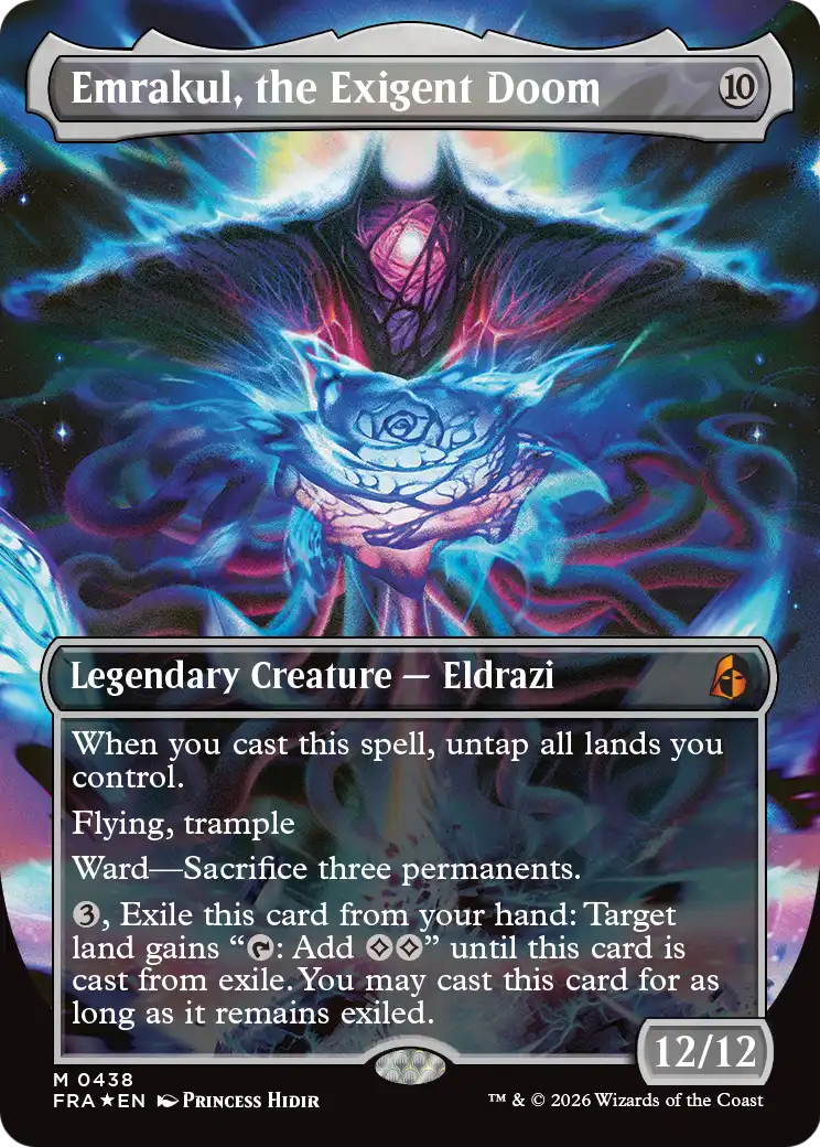 Emrakul, the Exigent Doom (Borderless) [Reality Fracture] | Gate City Games LLC