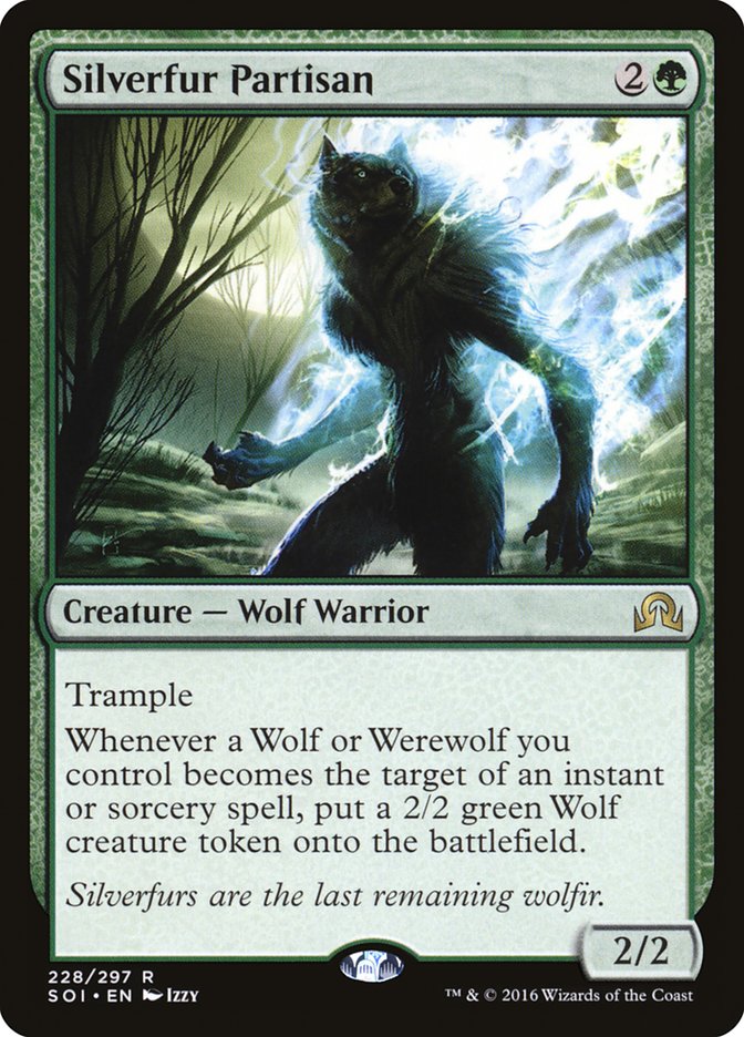 Silverfur Partisan [Shadows over Innistrad] | Gate City Games LLC