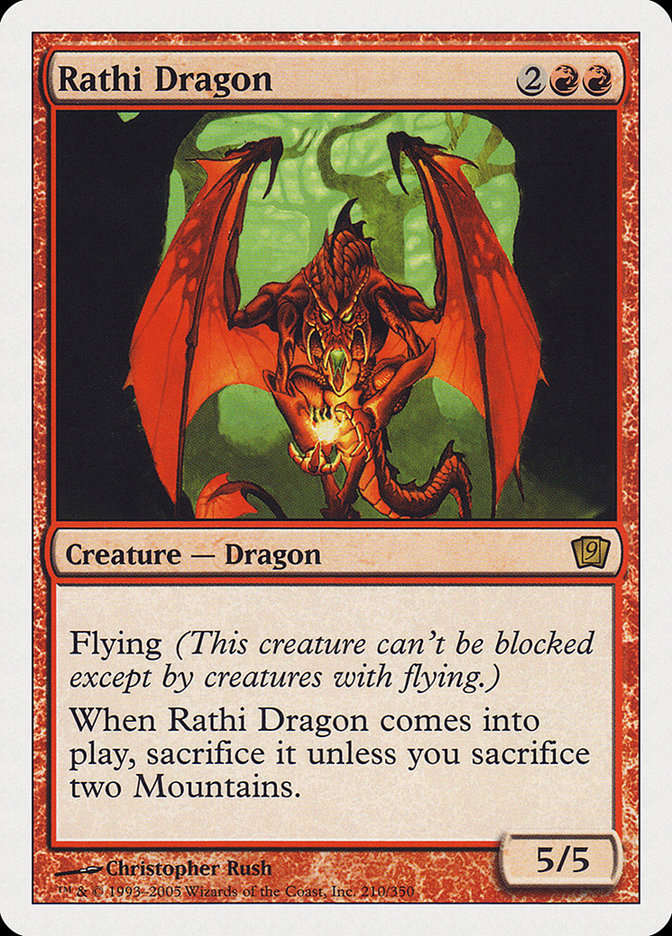 Rathi Dragon (9th Edition) [Oversize Cards] | Gate City Games LLC