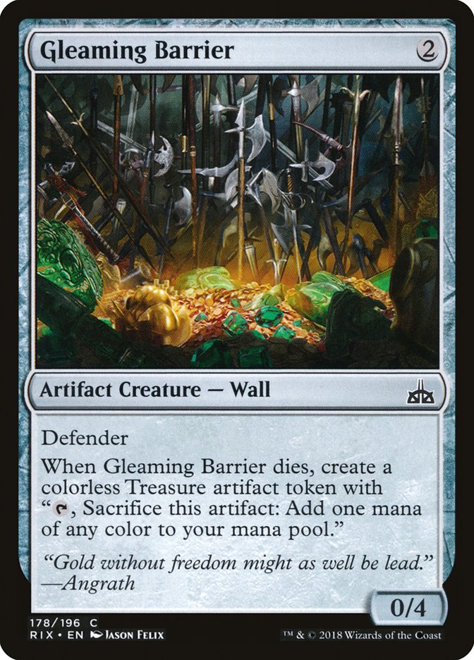 Gleaming Barrier [Rivals of Ixalan] | Gate City Games LLC