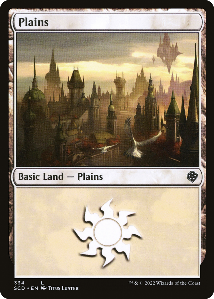 Plains (334) [Starter Commander Decks] | Gate City Games LLC