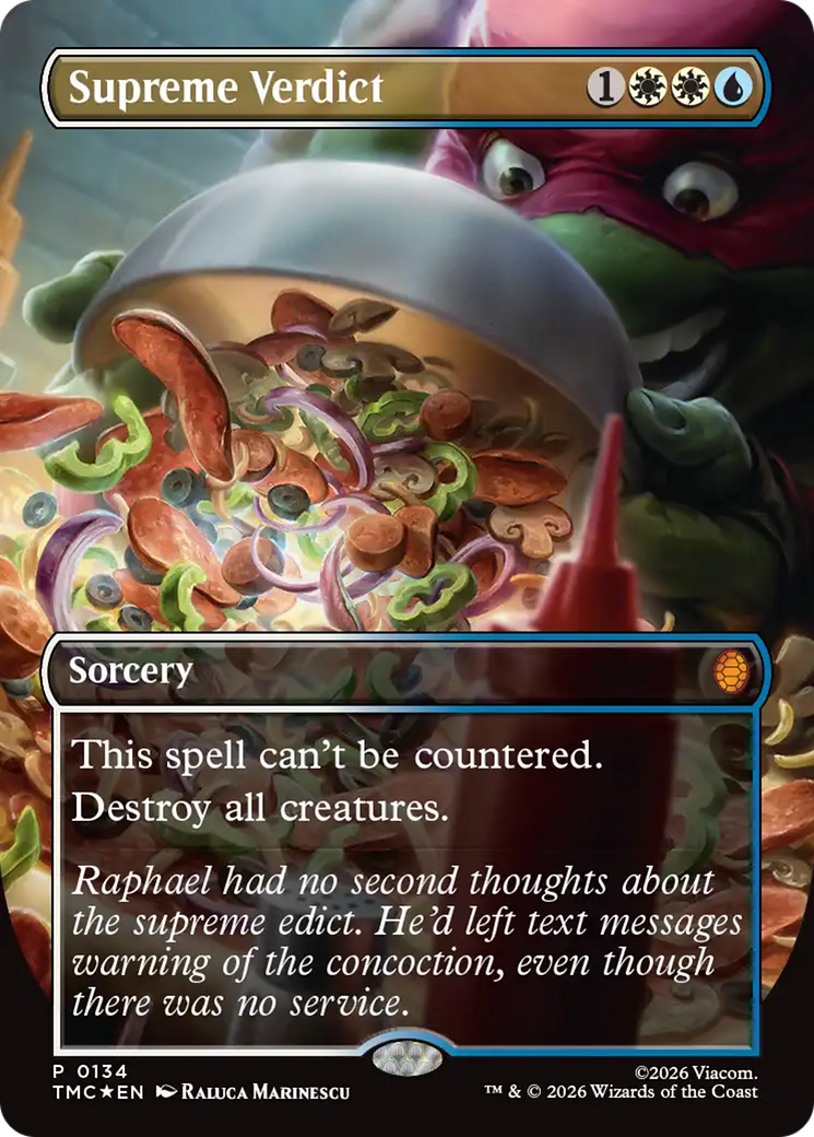 Supreme Verdict (Borderless) [Teenage Mutant Ninja Turtles Promos] | Gate City Games LLC