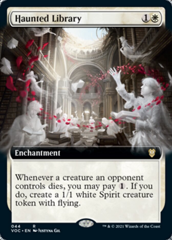 Haunted Library (Extended Art) [Innistrad: Crimson Vow Commander] | Gate City Games LLC