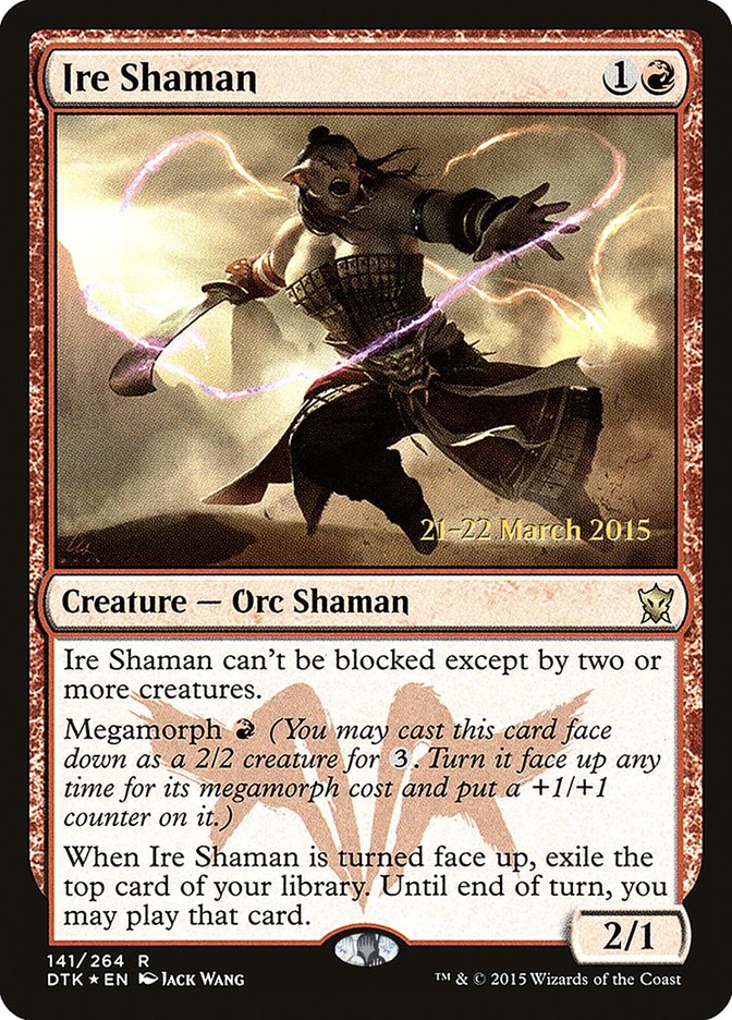 Ire Shaman [Dragons of Tarkir Prerelease Promos] | Gate City Games LLC