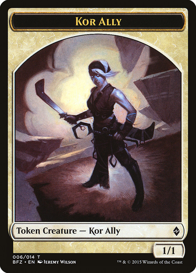 Kor Ally Token [Battle for Zendikar Tokens] | Gate City Games LLC