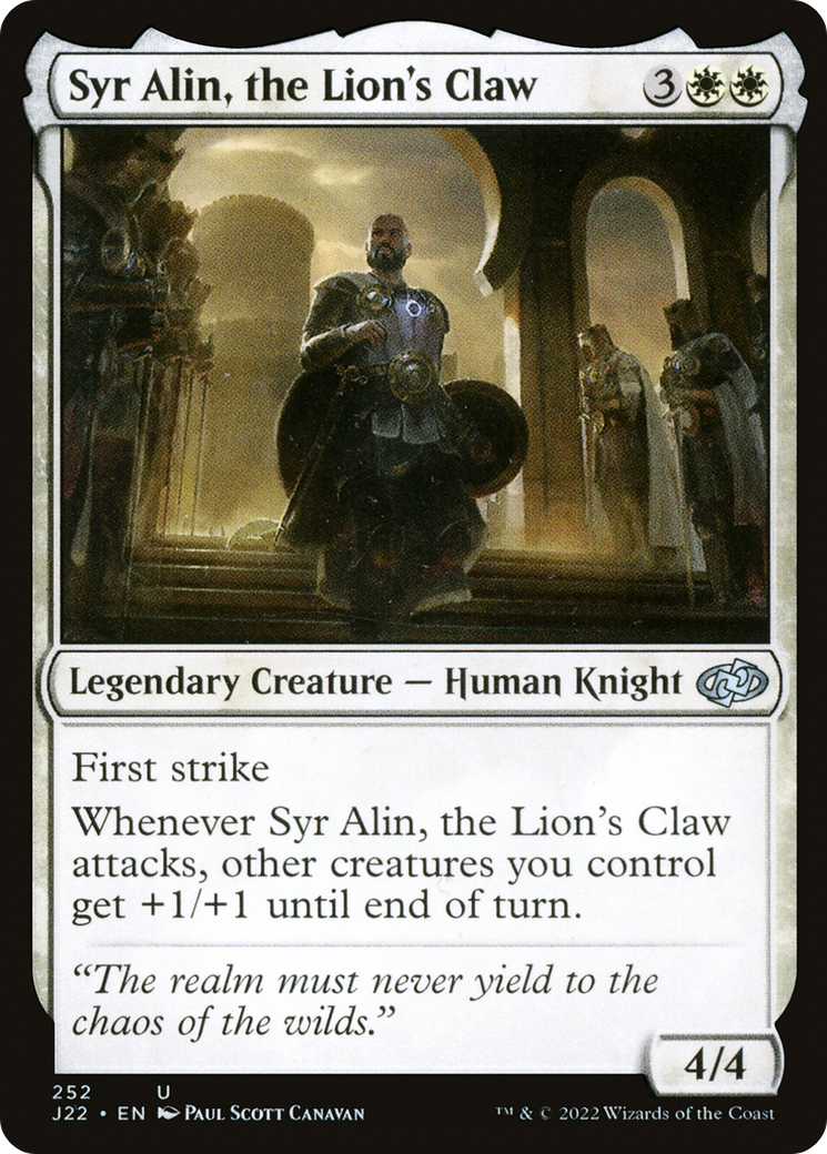 Syr Alin, the Lion's Claw [Jumpstart 2022] | Gate City Games LLC