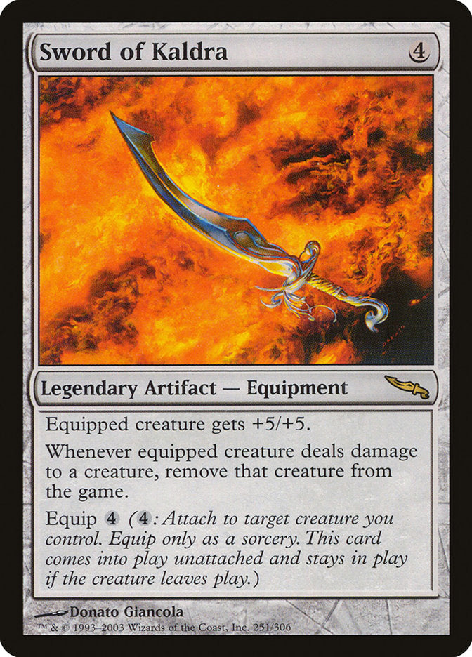 Sword of Kaldra [Mirrodin] | Gate City Games LLC