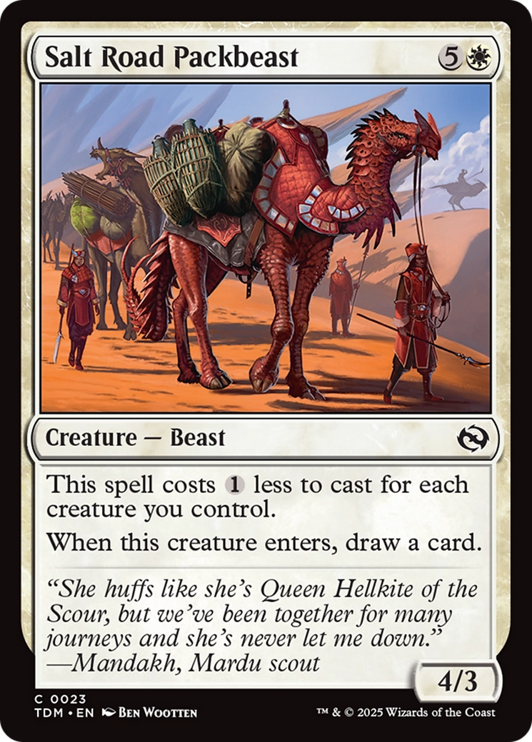 Salt Road Packbeast [Tarkir: Dragonstorm] | Gate City Games LLC