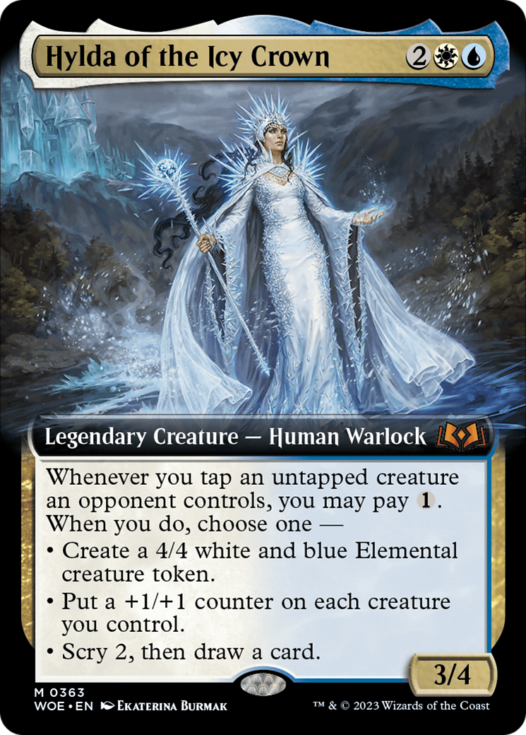 Hylda of the Icy Crown (Extended Art) [Wilds of Eldraine] | Gate City Games LLC