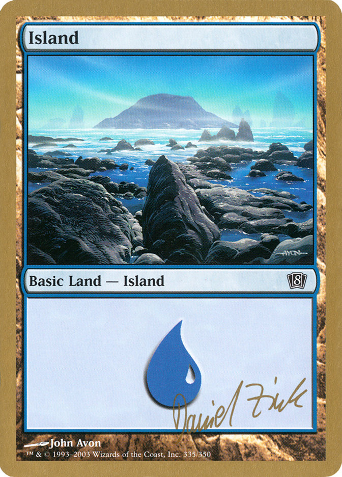 Island (dz335) (Daniel Zink) [World Championship Decks 2003] | Gate City Games LLC
