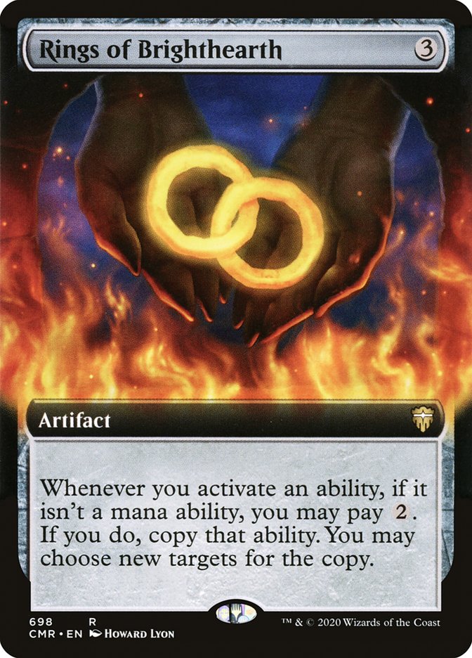 Rings of Brighthearth (Extended Art) [Commander Legends] | Gate City Games LLC