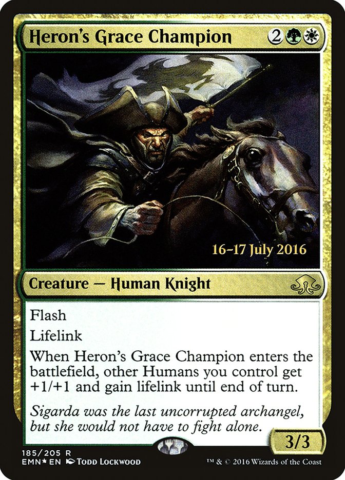 Heron's Grace Champion [Eldritch Moon Prerelease Promos] | Gate City Games LLC