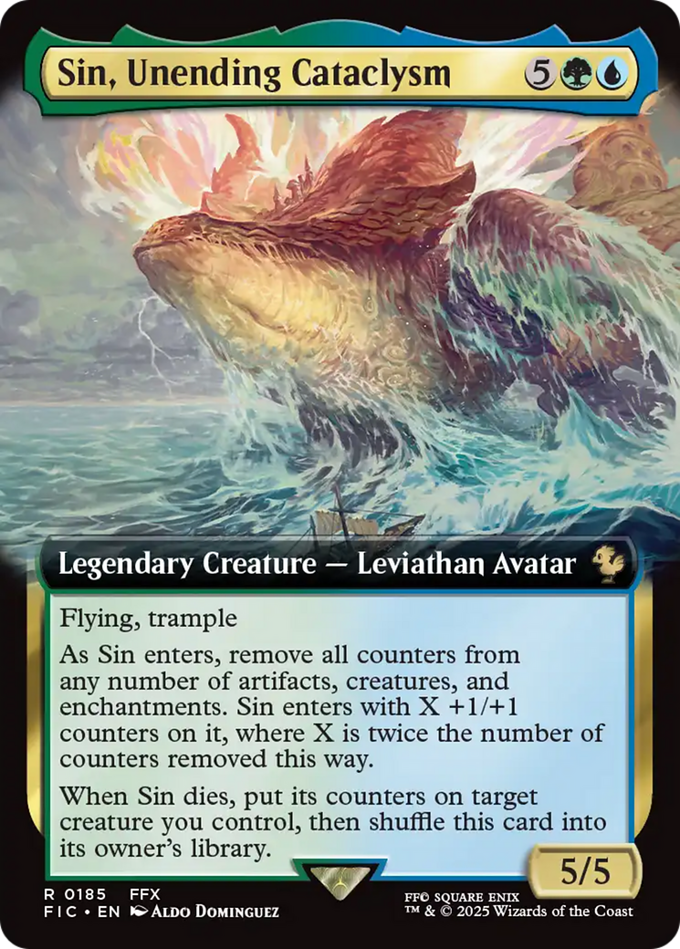 Sin, Unending Cataclysm (Extended Art) [FINAL FANTASY Commander] | Gate City Games LLC