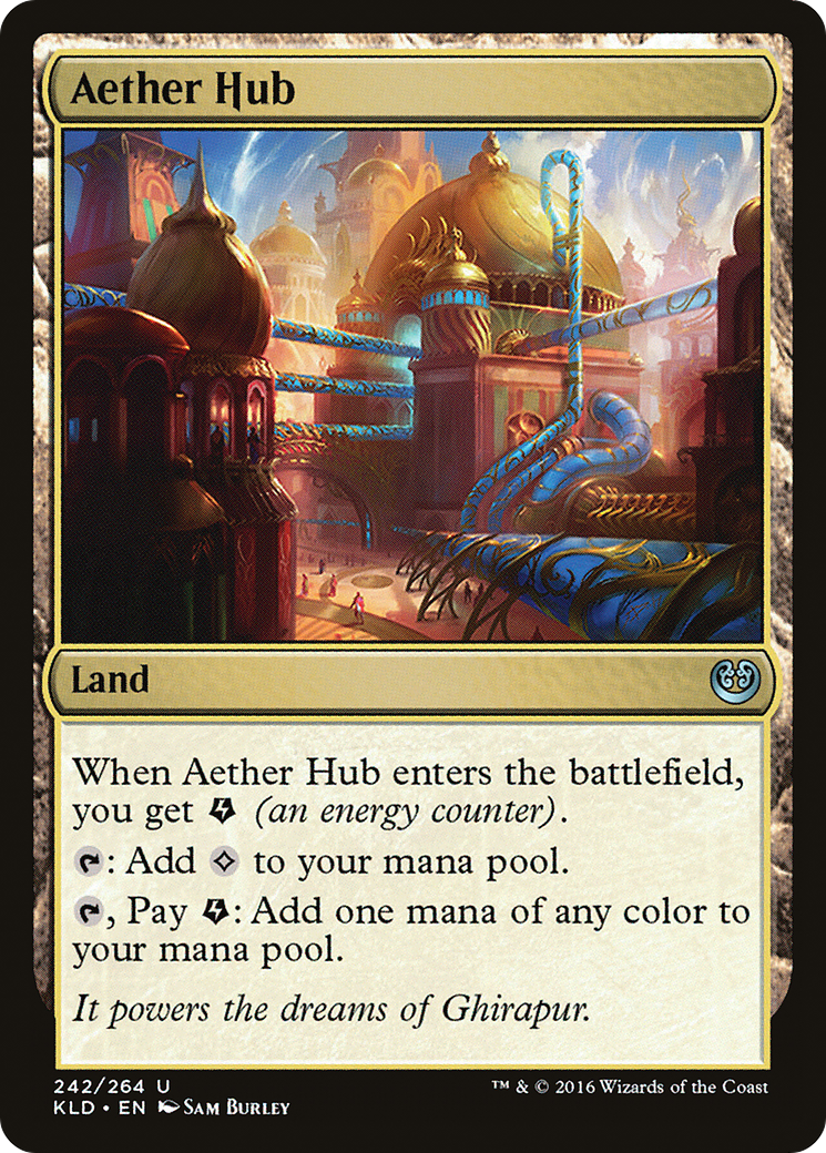 Aether Hub (Ripple Foil) [Modern Horizons 3 Commander] | Gate City Games LLC