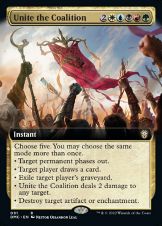 Unite the Coalition (Extended Art) [Dominaria United Commander] | Gate City Games LLC