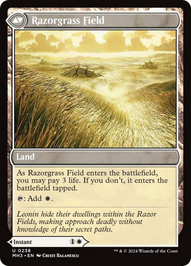 Razorgrass Ambush // Razorgrass Field [Modern Horizons 3] | Gate City Games LLC