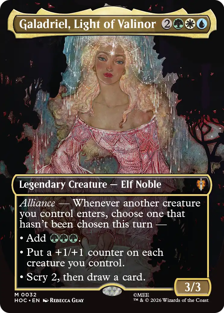 Galadriel, Light of Valinor (Borderless) [The Hobbit: Eternal-Legal] | Gate City Games LLC