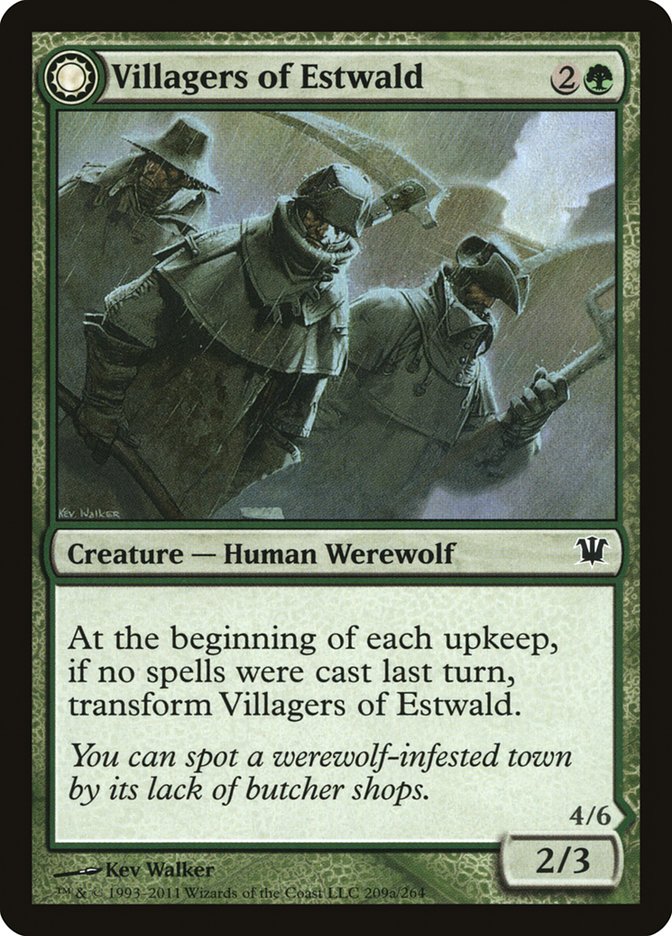 Villagers of Estwald // Howlpack of Estwald [Innistrad] | Gate City Games LLC
