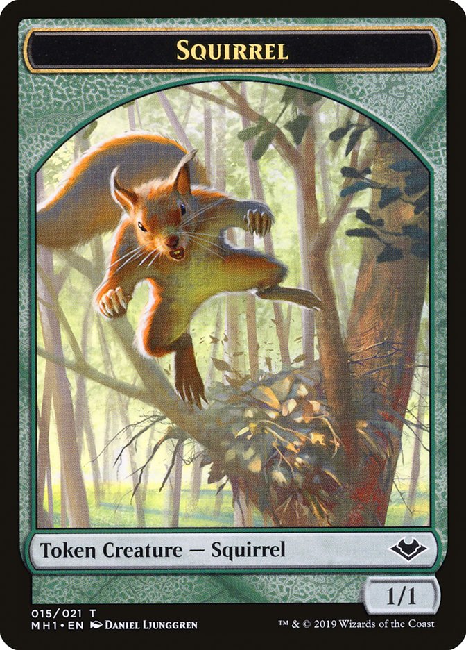 Bird (003) // Squirrel (015) Double-Sided Token [Modern Horizons Tokens] | Gate City Games LLC