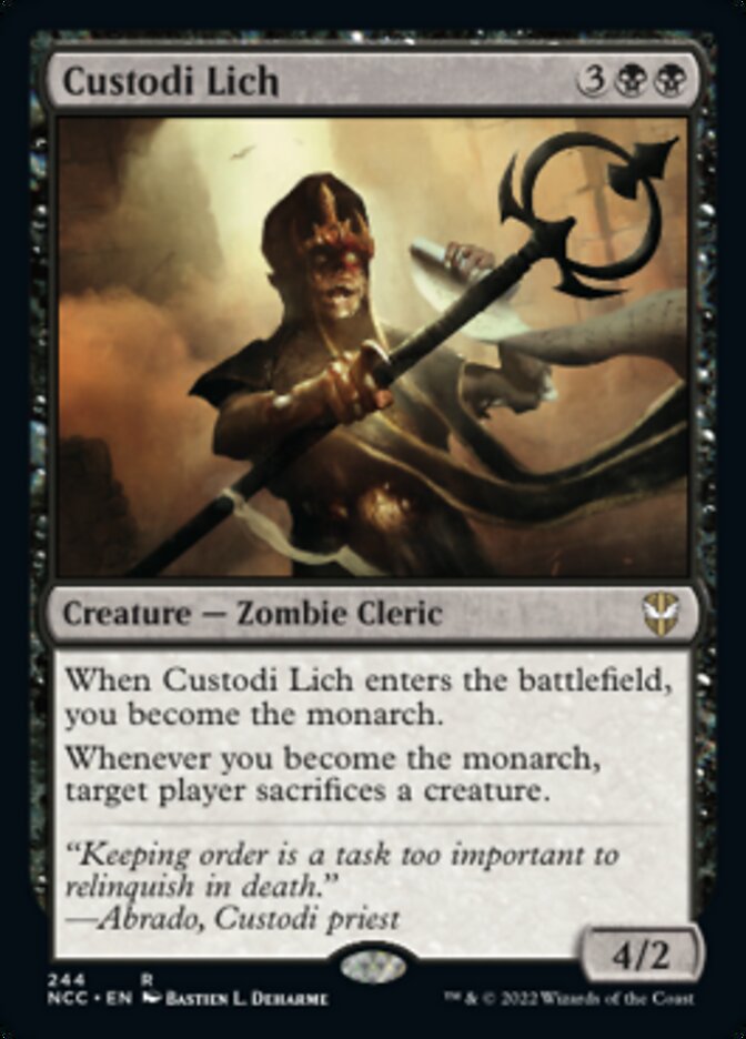Custodi Lich [Streets of New Capenna Commander] | Gate City Games LLC