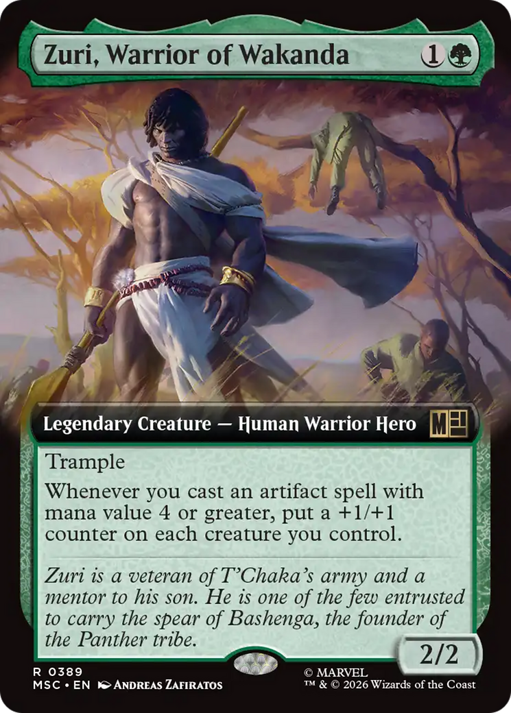 Zuri, Warrior of Wakanda (Extended Art) [Marvel Super Heroes Commander] | Gate City Games LLC