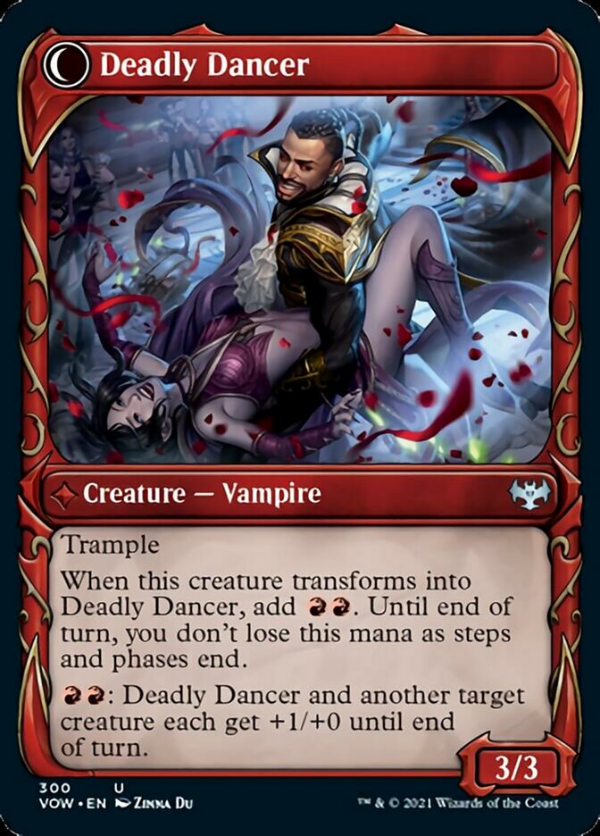 Alluring Suitor // Deadly Dancer (Showcase Fang Frame) [Innistrad: Crimson Vow] | Gate City Games LLC