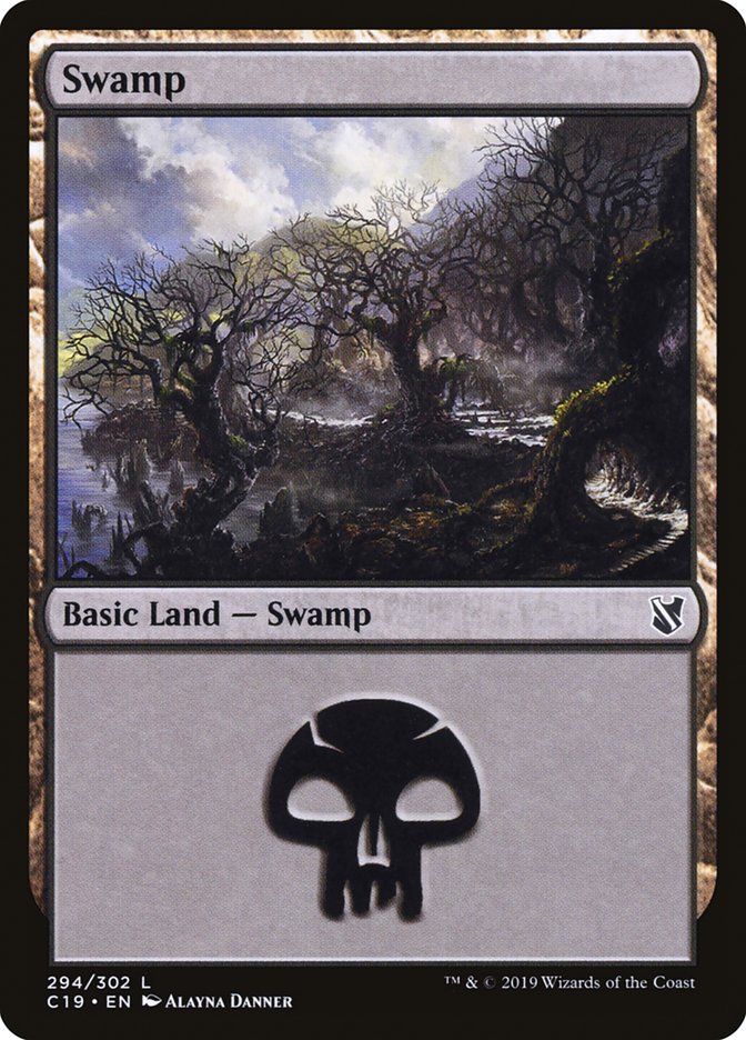 Swamp (294) [Commander 2019] | Gate City Games LLC