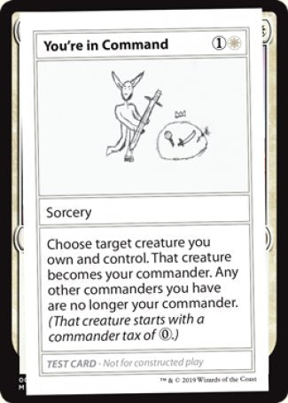 You're in Command (2021 Edition) [Mystery Booster Playtest Cards] | Gate City Games LLC