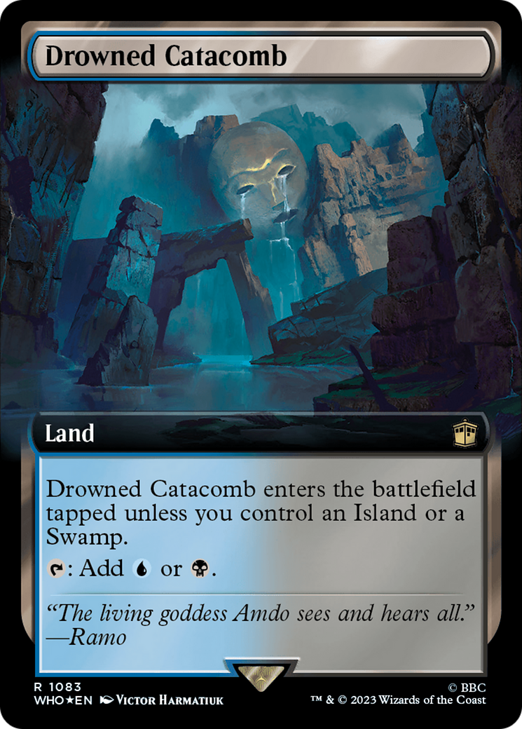 Drowned Catacomb (Extended Art) (Surge Foil) [Doctor Who] | Gate City Games LLC
