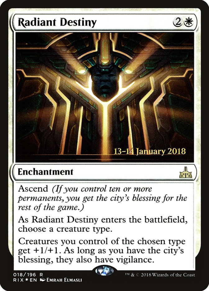 Radiant Destiny [Rivals of Ixalan Prerelease Promos] | Gate City Games LLC