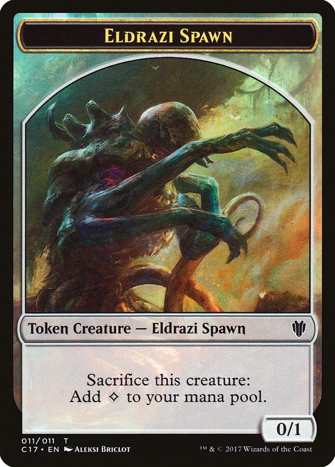 Eldrazi Spawn // Vampire Double-Sided Token [Commander 2017 Tokens] | Gate City Games LLC