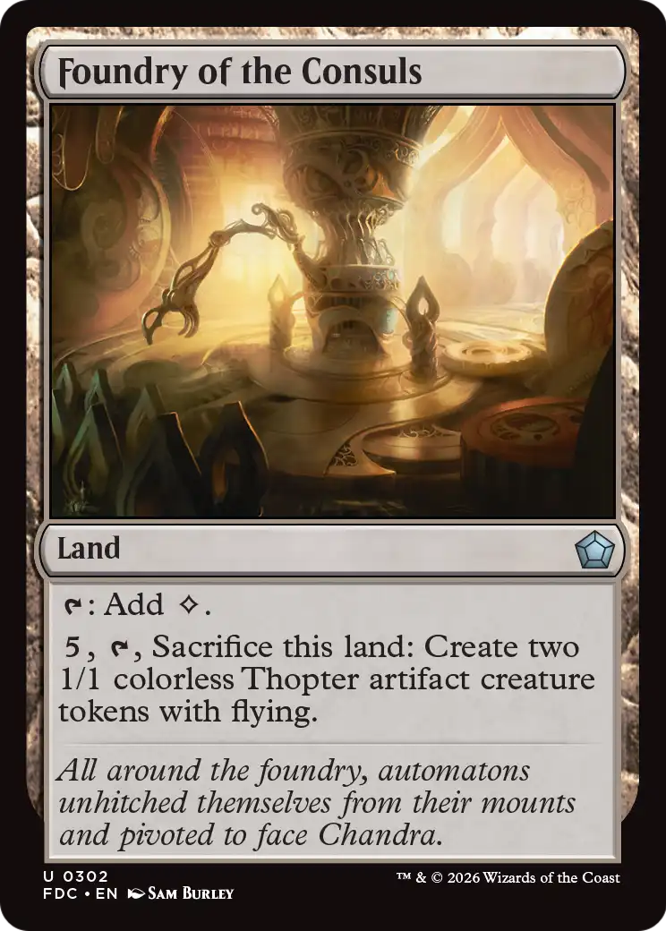 Foundry of the Consuls [Foundations Commander] | Gate City Games LLC