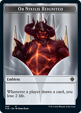 Ob Nixilis Reignited // Ob Nixilis Reignited Double-Sided Token [Starter Commander Decks] | Gate City Games LLC