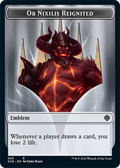 Ob Nixilis Reignited // Ob Nixilis Reignited Double-Sided Token [Starter Commander Decks] | Gate City Games LLC